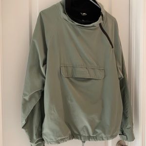 Size Medium sage green and black coat